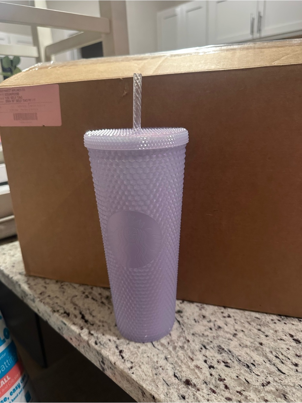 Starbucks Lavender Studded Reusable Tumbler with Straw